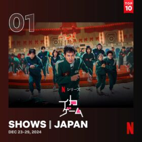 “負けたら即死”の『イカゲーム』シーズン2がNetflix TOP10で早速トップに！